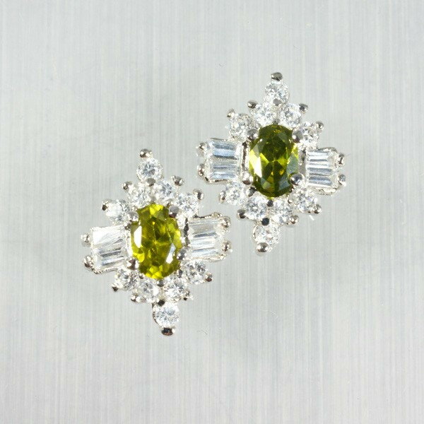 メタルパーツ　キュービックジルコニア（CZ）トップ　オーリブダイヤ　1個　手芸用品