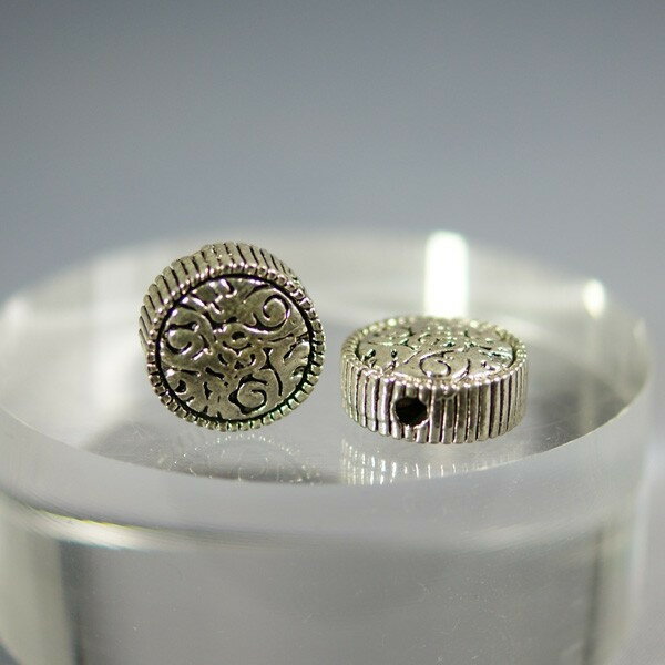 メタルビーズ デザイン玉 6x12mm 4個 アクセサリーパーツ 手芸用品 プレスレット ネックレス