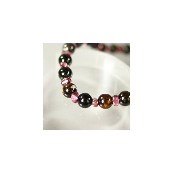 天然石トルマリン ブレスレット 6mm パワーストーン 御守り石 誕生石 風水石 母の日 プレゼント