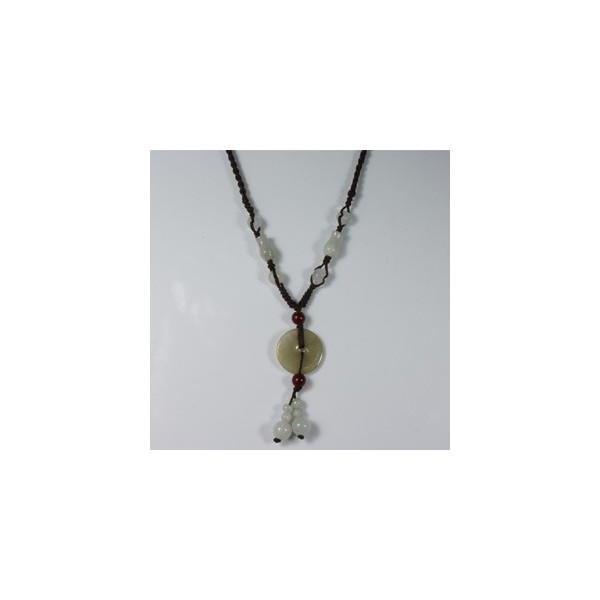 翡翠 円 天然石手作りネックレス アクセサリー お守り石 パワーストーン 誕生石 母の日 プレゼント