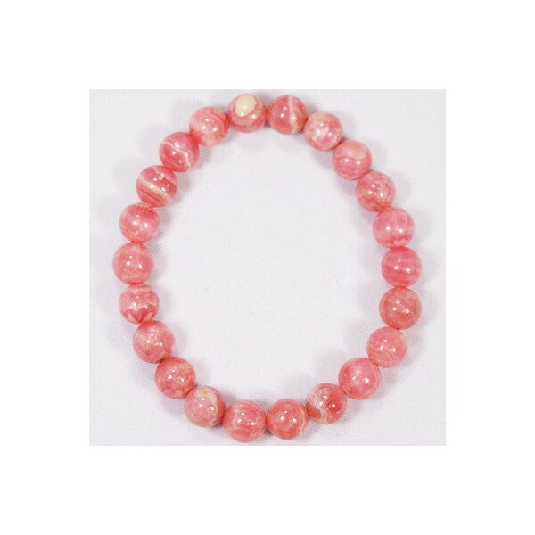 天然石　インカローズ AA　ブレスレット 8mm　パワーストーン　御守り石