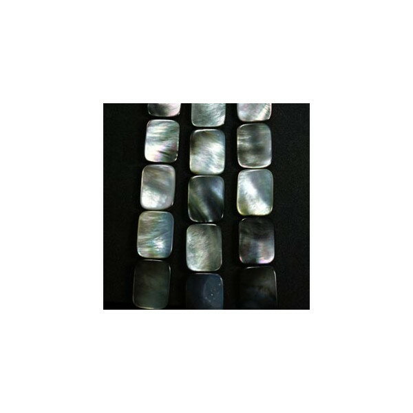 シェルパーツ　黒蝶貝　15x20mm　スクエア　10個　アクセサリーパーツ　手作り　手芸用品　ネックレス..