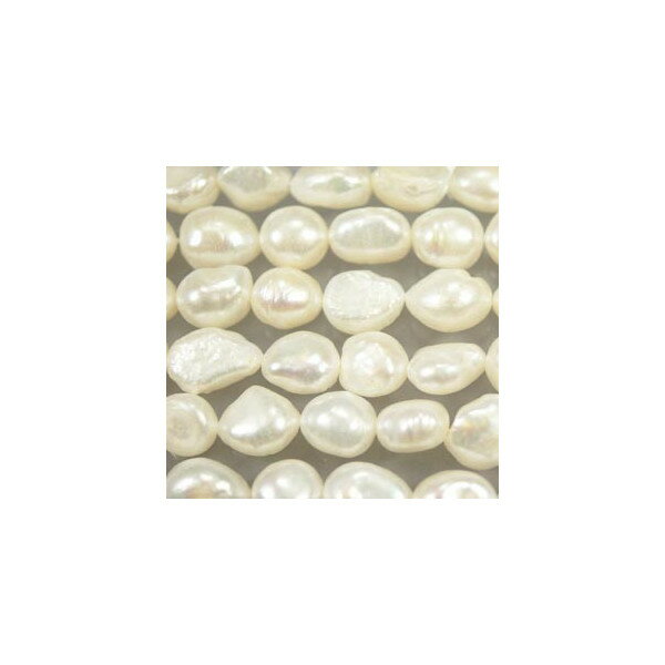 淡水パール オーバル形バロック ホワイト 大粒 10-13mm 真珠 アクセサリーパーツ 手芸用品 手作り用品
