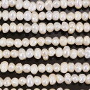 淡水パールホワイト 丸バロック 4mm 1本 アクセサリーパーツ 手作り 手芸用品 ネックレス ピアス イヤリング 真珠