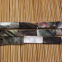 シェルパーツ 黒蝶貝 長方形 8x22mm6個入パック 新入荷 アクセサリーパーツ 手芸品