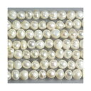淡水パール ホワイト 丸 5mm 1本 天然物 アクセサリーパーツ 手芸品 ネックレス 手作り 新入荷
