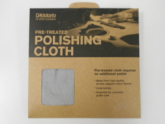 PlanetWaves by D'Addario プラネットウェーブス / PWPC1　PRE-TREATED POLISH CLOTH プレトリーテッド・ポリッシュクロス