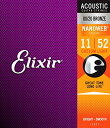 ELIXIR エリクサー 11027/ACOUSTIC NANOWEB ANTI-RUST アンチラスト CT.LIGHT カスタムライトゲージ/11-52 ア...