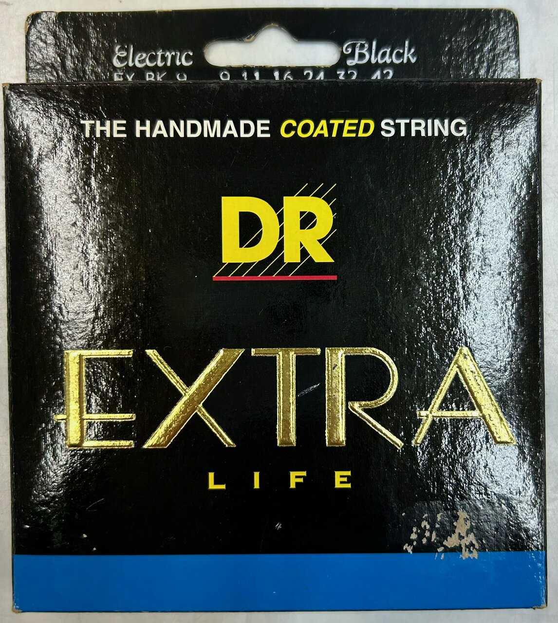 【長期展示品】【在庫限り】 DR エレキギター弦　EXTRA LIFE EX-BK-9　ブラックコーティング
