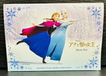 【中古】 【長期展示品】【汚れ・折れ有り】ミニ5線メモ（ハギトリ）　ディズニー　アナと雪の女王（アナとエルサ）