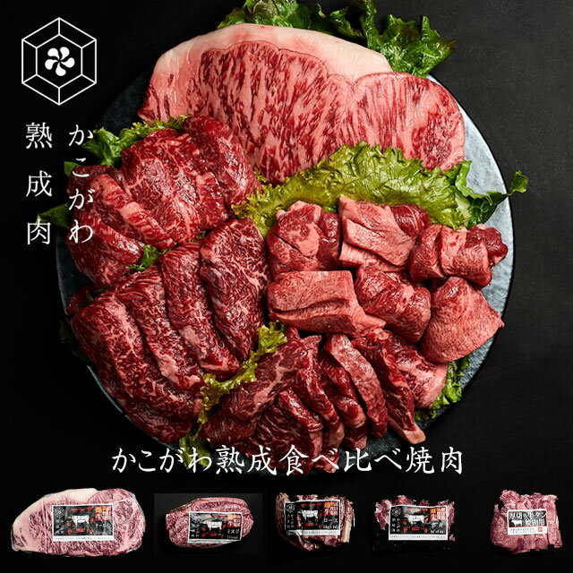 かこがわ熟成食べ比べ焼肉 冷凍 【送料無料 北海道・沖縄へは+500円】お中元 お歳暮 熟成肉 黒毛和牛 ギフト 高級肉 ギフト 内祝 誕生日プレゼント 肉 お取り寄せグルメ 焼肉 すき焼き 霜降り …