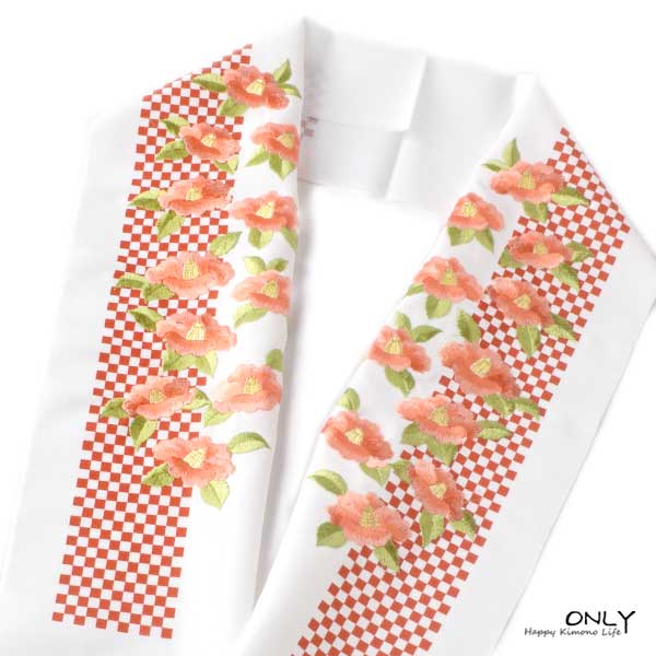 刺繍 半衿 振袖用 ポリエステル 友禅調 訪問着 色無地 振袖 成人式 結婚式 卒業式 日本製