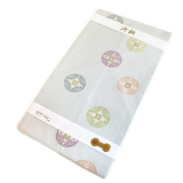 京都西陣織 正絹 九寸 名古屋帯 仕立て上がり お洒落 新作 新品 未使用 お単衣にも シルバー系