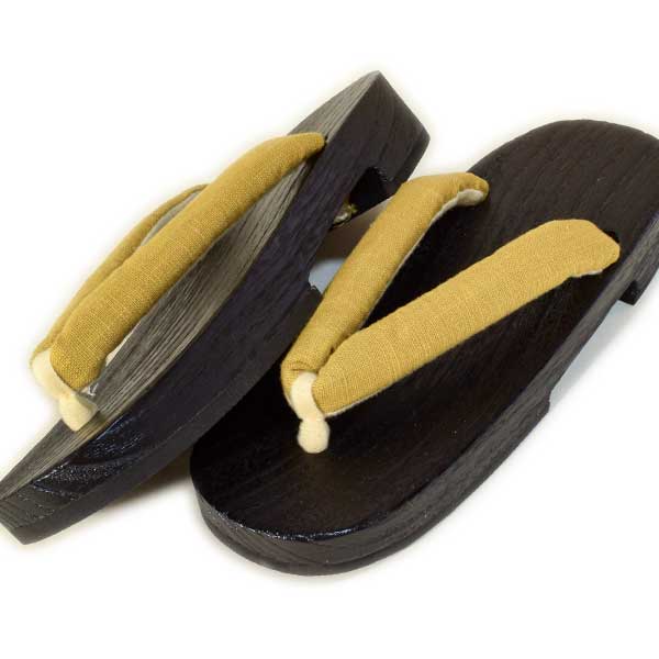 下駄 桐 無地 LLサイズ 25cm 大きなサイズ 浴衣 黒台 黒 女性 レディース 大人 焼桐 送料無料