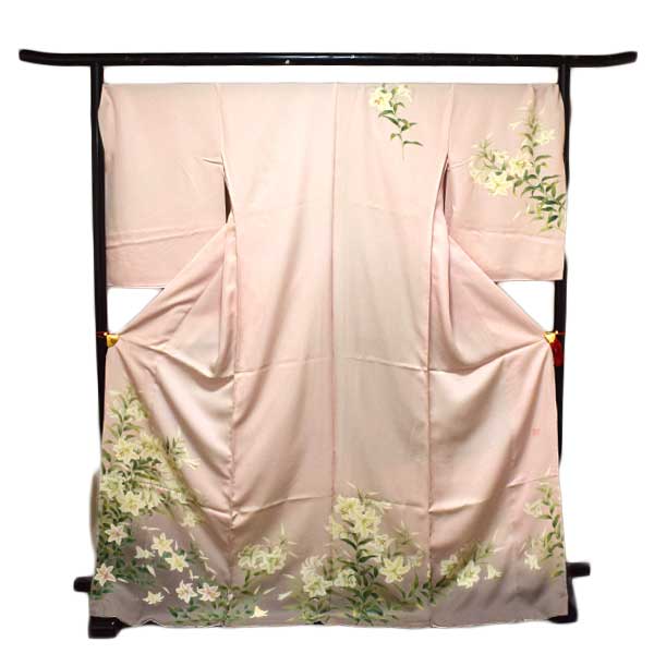 訪問着十日町有美謹製手描き友禅仮絵...