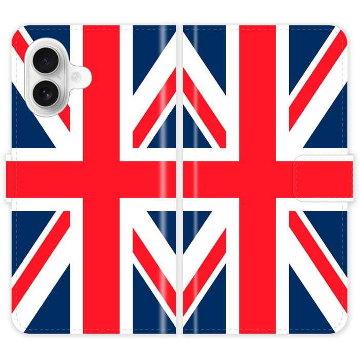 Rakuten - iPhone16 手帳型 iPhone 16 ケース カバー ユニオンジャック 国旗 イギリス かっこいい スマホケース スマホカバー アイフォン アイフォーン iphoneケース アイホン アイホーン 携帯