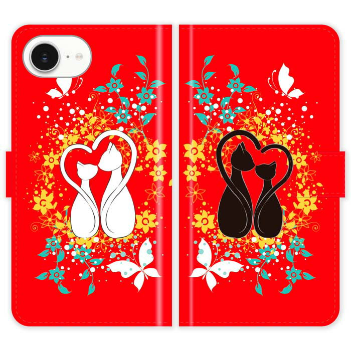 Rakuten - iPhone17e 手帳型 iPhone 17e ケース カバー 猫 しっぽでハート 猫柄 かわいい スマホケース スマホカバー アイフォン アイフォーン iphoneケース アイホン アイホーン 携帯