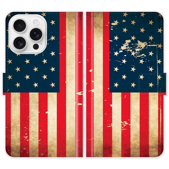 Rakuten - iPhone16 Pro 手帳型 iPhone 16 Pro ケース カバー 星条旗 グランジ 国旗 アメリカ スマホケース スマホカバー アイフォン アイフォーン iphoneケース アイホン アイホーン 携帯