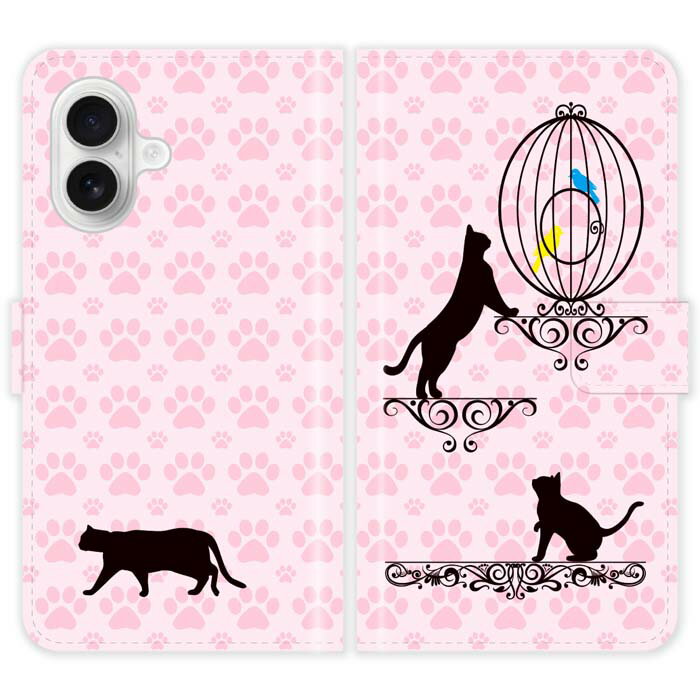 Rakuten - iPhone17 手帳型 iPhone 17 ケース カバー 猫と鳥かご 猫柄 かわいい スマホケース スマホカバー アイフォン アイフォーン iphoneケース アイホン アイホーン 携帯