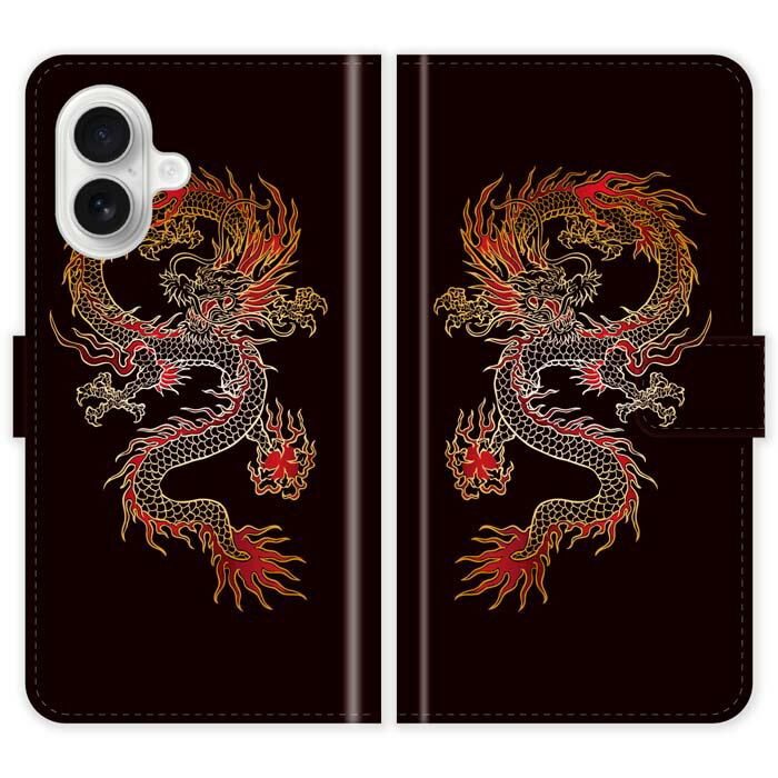 Rakuten - iPhone17 手帳型 iPhone 17 ケース カバー 和柄 龍 竜 かっこいい スマホケース スマホカバー アイフォン アイフォーン iphoneケース アイホン アイホーン 携帯
