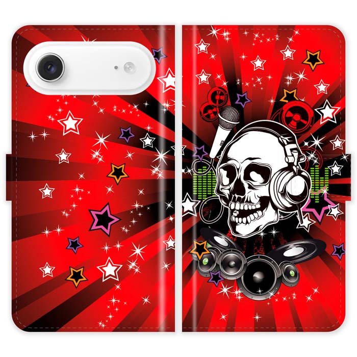 Rakuten - iPhone Air 手帳型 iPhoneAir ケース カバー スカルDJ ガイコツ かっこいい スマホケース スマホカバー アイフォン アイフォーン iphoneケース アイホン アイホーン 携帯
