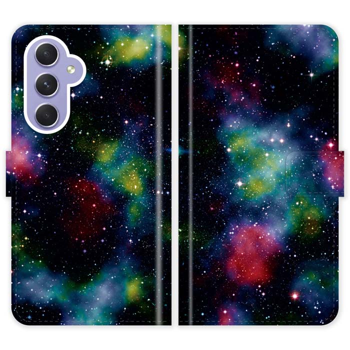Rakuten - Galaxy A54 5G SC-53D SCG21 SC53D 手帳型 ケース カバー 宇宙 宇宙柄 ギャラクシー スマートフォンケース 携帯