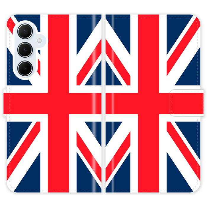 Rakuten - Galaxy A55 5G SC-53E SCG27 SC53E 手帳型 ケース カバー ユニオンジャック 国旗 イギリス ギャラクシー スマートフォンケース 携帯