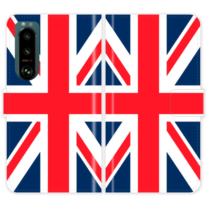 Rakuten - Xperia 5 III SO-53B SOG05 A103SO SO53B Xperia5III 手帳型 ケース カバー ユニオンジャック 国旗 イギリス エクスペリア スマートフォンケース 携帯
