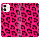 iPhone16 iPhone15 iPhone14 Pro Max iPhone13 Mini iPhone12 iPhoneSE 3 2 iPhone11 iPhoneXs Max iPhoneX iPhone8 7 Plus 手帳型 ケース カバー ヒョウ柄 ピンク アニマル柄 携帯