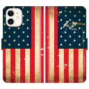 iPhone16 iPhone15 iPhone14 Pro Max iPhone13 Mini iPhone12 iPhoneSE 3 2 iPhone11 iPhoneXs Max iPhoneX iPhone8 7 Plus 手帳型 ケース カバー 星条旗 グランジ 国旗 アメリカ 携帯