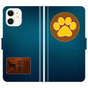 iPhone16 iPhone15 iPhone14 Pro Max iPhone13 Mini iPhone12 iPhoneSE 3 2 iPhone11 iPhoneXs Max iPhoneX iPhone8 7 Plus 手帳型 ケース カバー 犬 肉球 ワッペン風 デニム かわいい 携帯