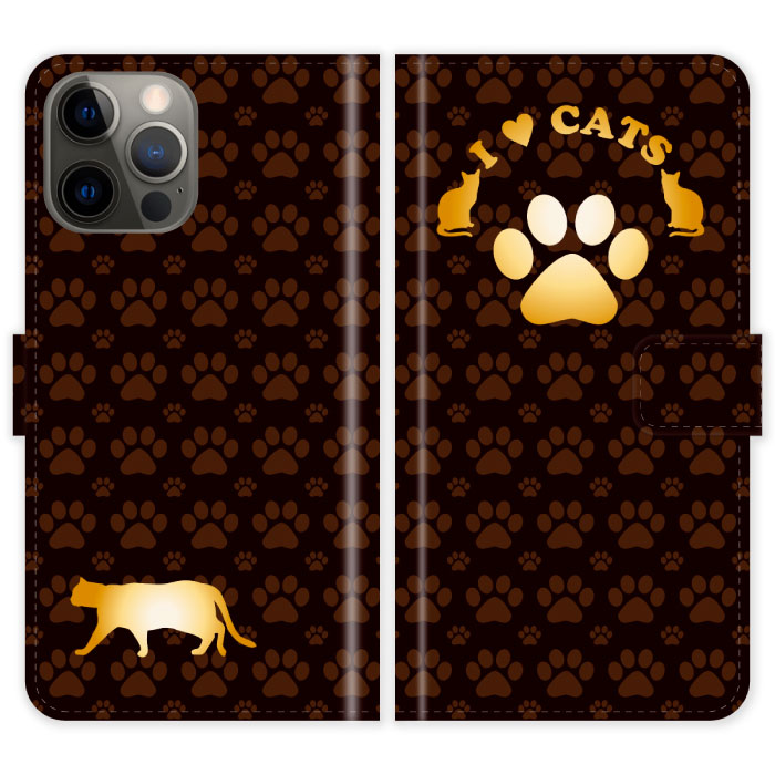 Rakuten - iPhone14 Pro Max 手帳型 iPhone 14 Pro Max ケース カバー 猫 肉球 猫柄 I LOVE CATS かわいい スマホケース スマホカバー アイフォン アイフォーン iphoneケース アイホン アイホーン 携帯