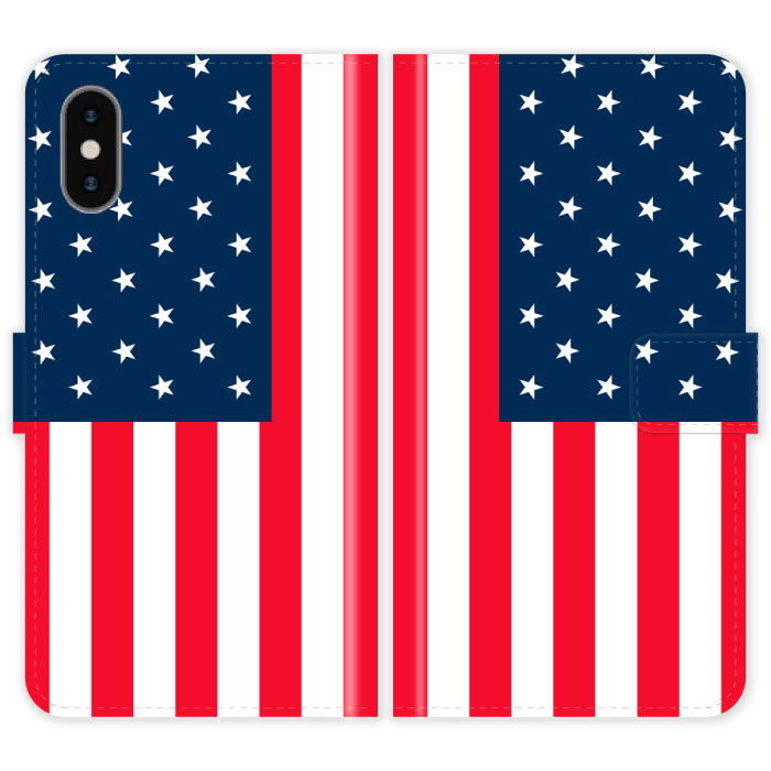 Rakuten - iPhoneXs Max 手帳型 iPhone Xs Max ケース カバー 星条旗 国旗 アメリカ スマホケース スマホカバー アイフォン アイフォーン iphoneケース アイホン アイホーン 携帯