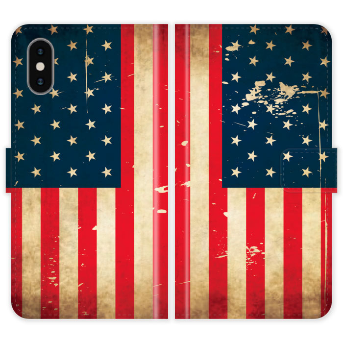 Rakuten - iPhoneXs Max 手帳型 iPhone Xs Max ケース カバー 星条旗 グランジ 国旗 アメリカ スマホケース スマホカバー アイフォン アイフォーン iphoneケース アイホン アイホーン 携帯