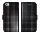 iPhone16 iPhone15 iPhone14 Pro Max iPhone13 Mini iPhone12 iPhoneSE 3 2 iPhone11 iPhoneXs Max iPhoneX iPhone8 7 Plus 手帳型 ケース カバー タータンチェック シンプル プレイド ブラックネイビー 携帯