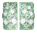 iPhone16 iPhone15 iPhone14 Pro Max iPhone13 Mini iPhone12 iPhoneSE 3 2 iPhone11 iPhoneXs Max iPhoneX iPhone8 7 Plus 手帳型 ケース カバー ウミガメとハイビスカス モンステラ柄 ホヌ柄 ハワイアン トロピカル ミントグリーン 携帯