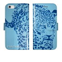iPhone16 iPhone15 iPhone14 Pro Max iPhone13 Mini iPhone12 iPhoneSE 3 2 iPhone11 iPhoneXs Max iPhoneX iPhone8 7 Plus 手帳型 ケース カバー アニマル柄 ヒョウ柄 ブルー 携帯
