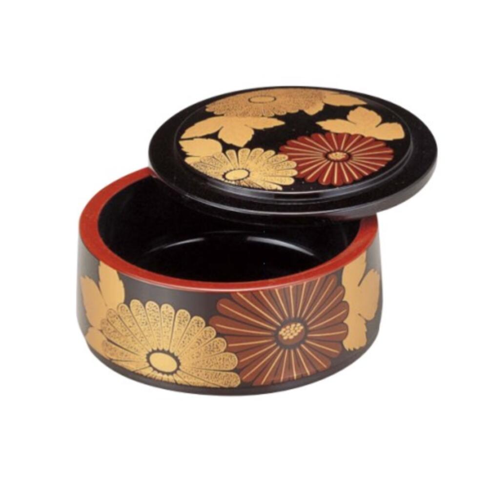 Rakuten - 富士型ちらし桶 茶パール大菊 1-484-11【取り寄せ商品】すし/鮨/店舗/業務用/海鮮丼/ちらし寿司/和食/大量注文も承ります/若泉