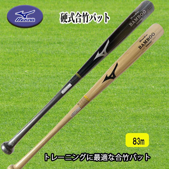 MIZUNO（ミズノ） 硬式用木製バット 竹バット 合竹 バンブー ビクトリーステージ 実打可能 83cm 野球 2TW02830