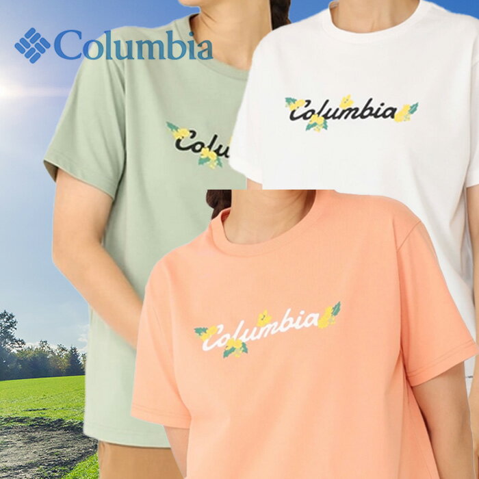Columbia ウィメンズ チャールズドライブショートスリーブTシャツ 半袖 UVカット PL02