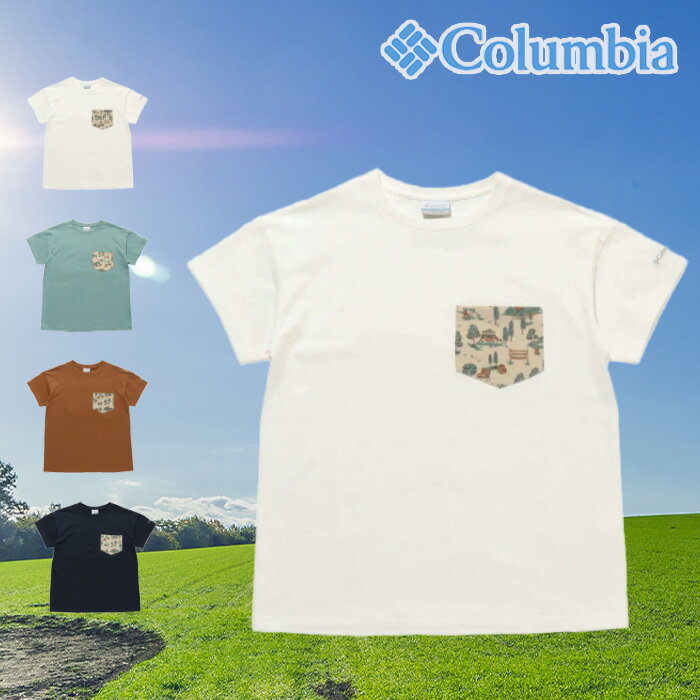 コロンビア Tシャツ メンズ Columbia ウィメンズ ヤハラフォレストポケットショートスリーブTシャツ 半袖 アウトドア PL6831