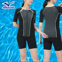 MIZUNO アクアフィットネス用セパレーツ水着 ボタン付 カップ有り ウィメンズ N2JGA844