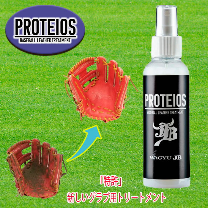 和牛JB PROTEIOS プロティオス グラブ用液体トリートメント 野球 ソフト グローブ 汚れ落とし 保革 PROTEIOS