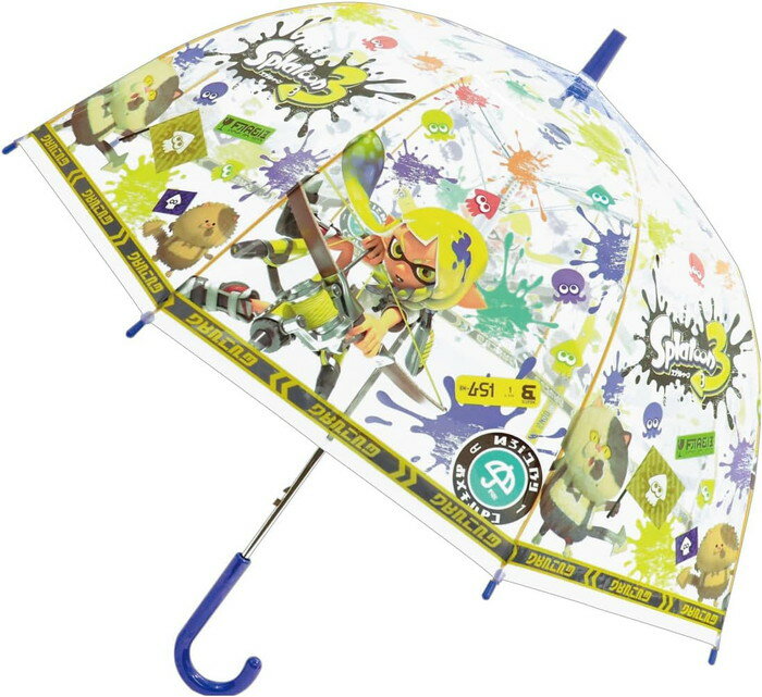 樂天商城 - 【送料無料】　キャラクター 子供 ビニール傘 55cm スプラトゥーン3　【ラッピング不可】