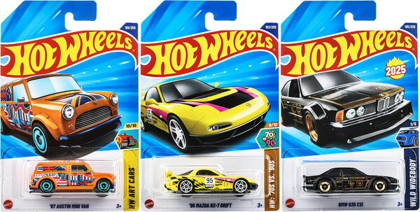 【送料無料】　ホットウィール(Hot Wheels) ベーシックカー 2025年8月単品販売3台セット(各1台)のサムネイル