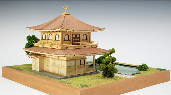トイスタジアム1号店の【送料無料】　ウッディジョー 木製建築模型 1/75 慈照寺 銀閣｜アングル2