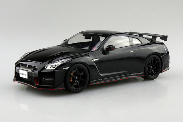 7月再入荷予定 【送料無料】　アオシマ 1/24 楽プラ スナップカー No.05-MB R35 NISSAN GT-R NISMO 2017 メテオフレークブラックパール 色分け済プラモデル