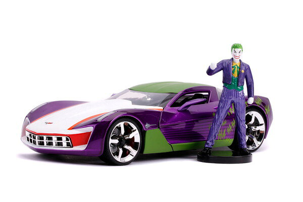 樂天商城 - 【送料無料】　JADA TOYS 1/24 コルベット スティングレイ 2009 ジョーカー フィギュア付 完成品ダイキャストミニカー JADA31199