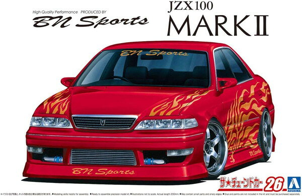 Rakuten - 7月再入荷予定 【送料無料】　アオシマ 1/24 ザ・チューンドカー No.26 BNスポーツ JZX100 マークII '98 (トヨタ) プラモデル
