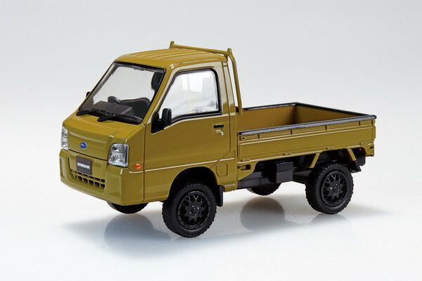 樂天商城 - 【送料無料】　アオシマ 1/32 楽プラ スナップキット No.05CU-OE スバル サンバー トラック カスタムホイール（オリーブ） 色分け済プラモデル